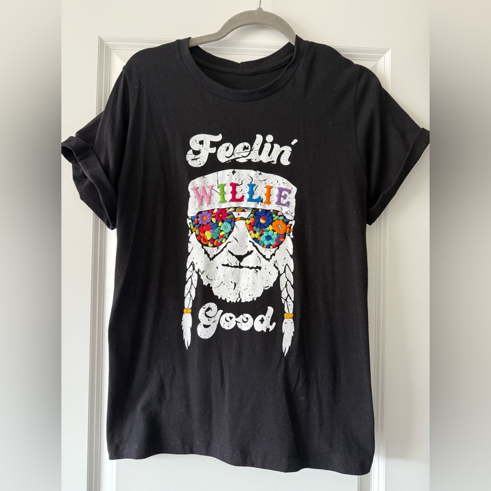 Willie Nelson Embroidered TShirt